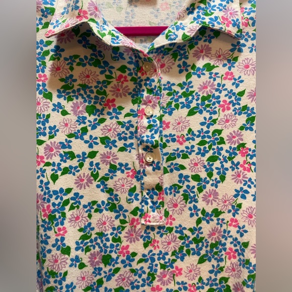 Vintage “The Lilly” by Lilly Pulitzer Floral Shirt Dress SZ XL - Picture 3 of 13